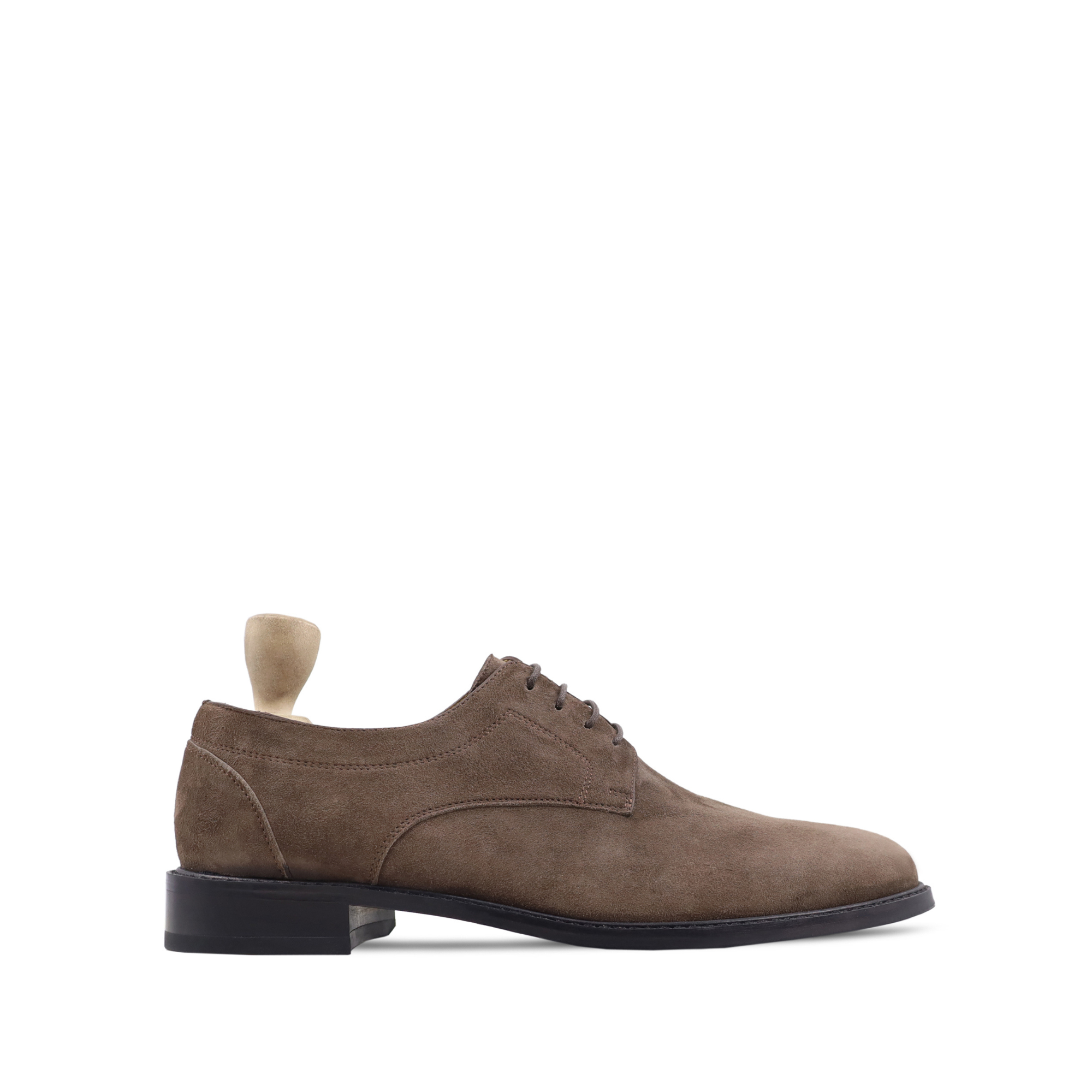 Zanthos - Men's Brown Kid Suede Derby Shoe