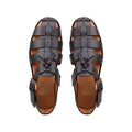 Zilpah - Men's Dark Brown Calf Leather Sandal