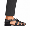 Zilpah - Men's Dark Brown Calf Leather Sandal