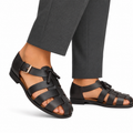 Zilpah - Men's Dark Brown Calf Leather Sandal