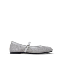 Zoey - Women's Silver Embroidery Pump