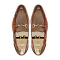 Akashi - Men's Burnished Tan and Brown Kid Suede Loafer