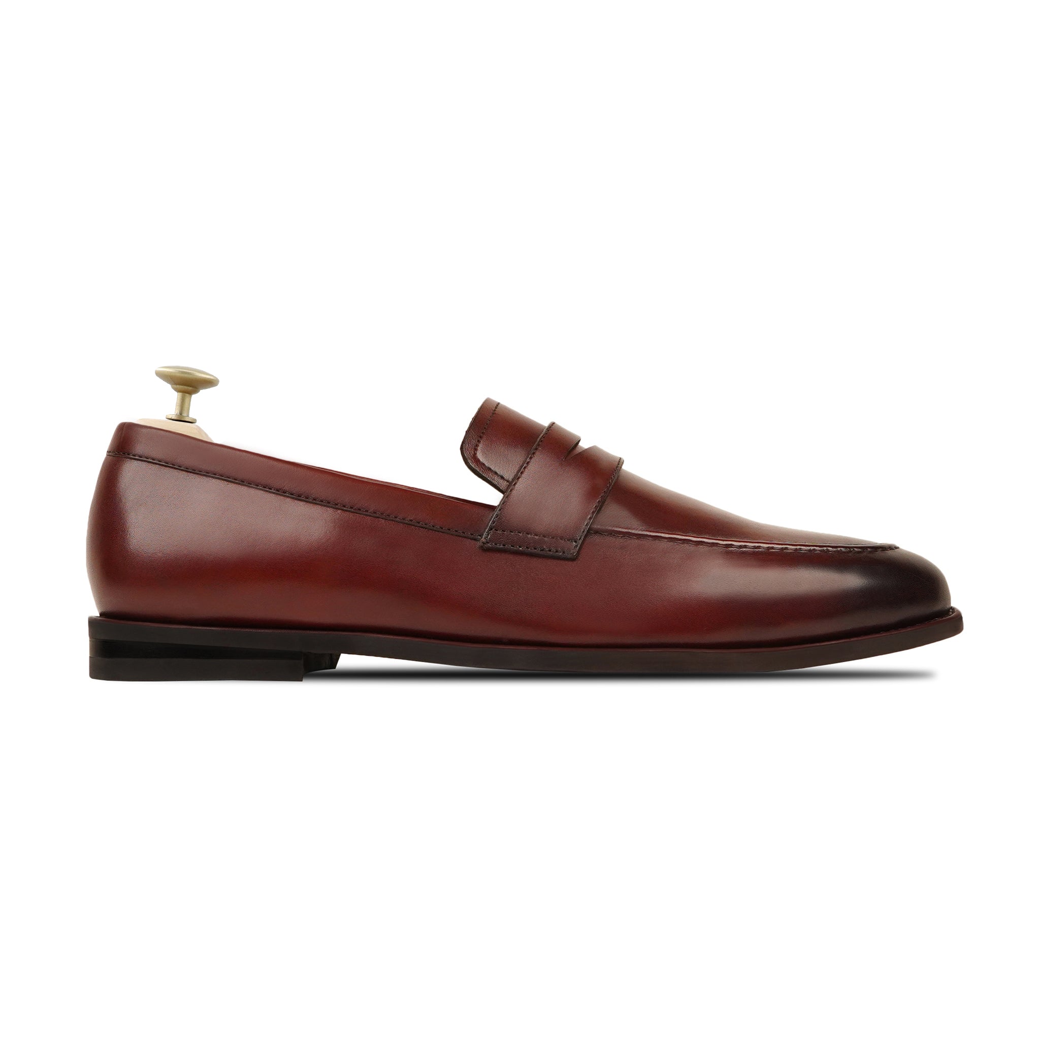 Alton - Men's Oxblood Calf Leather Loafer