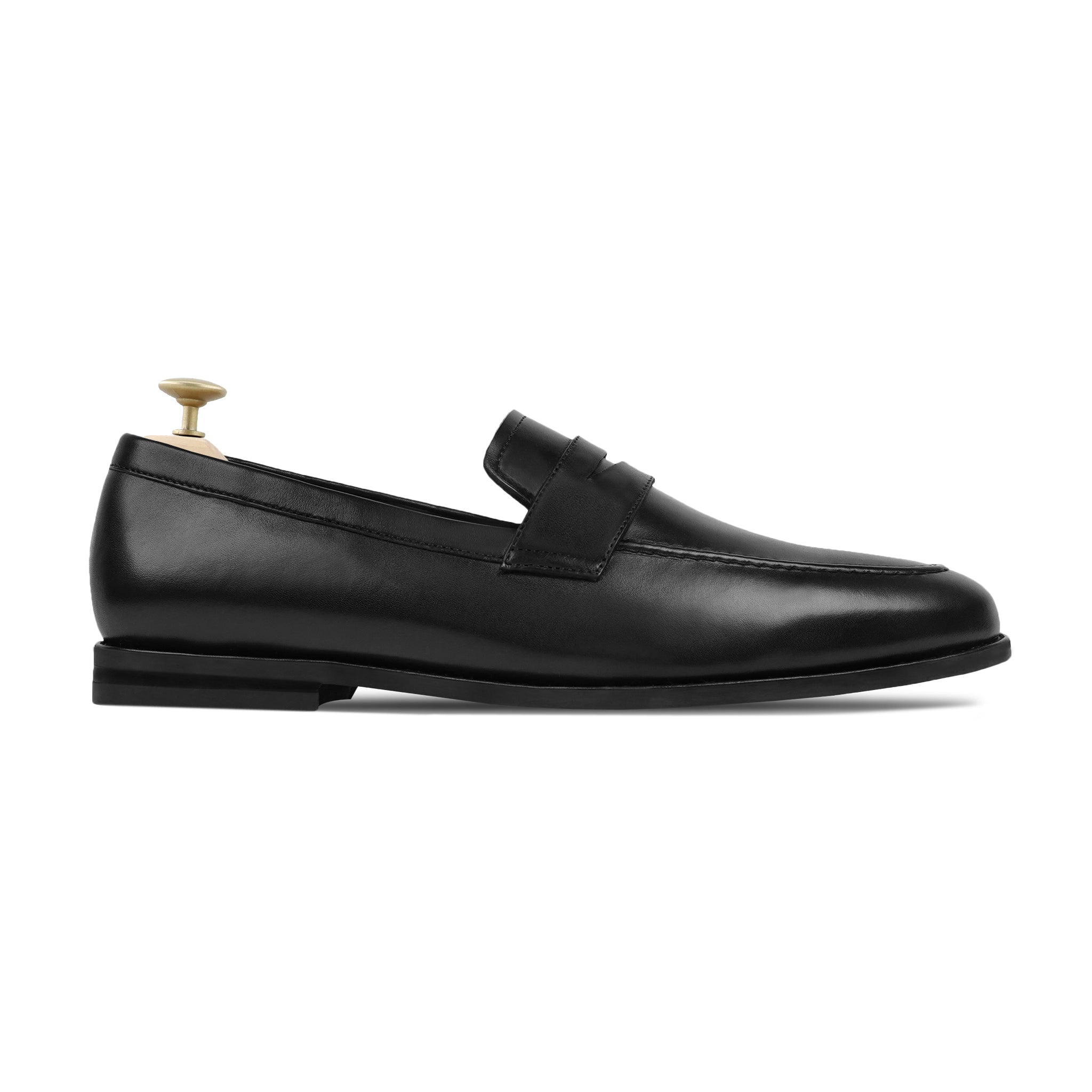 Alton - Men's Black Calf Leather Loafer