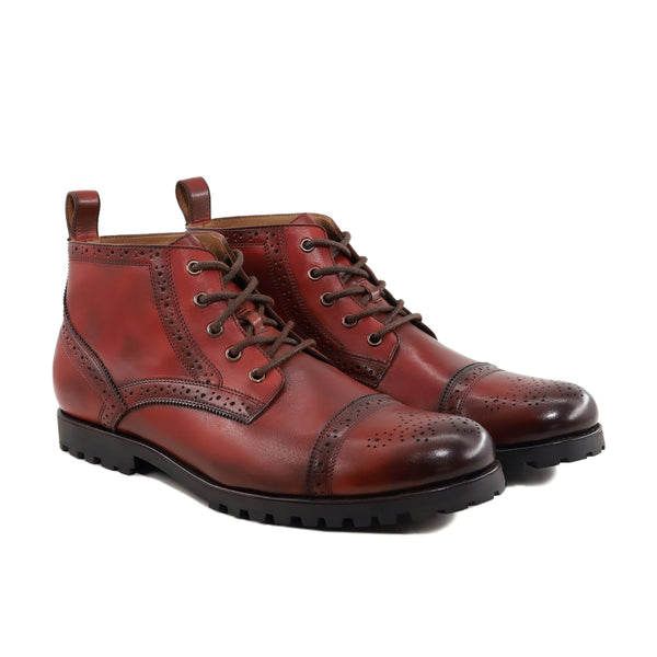 Yorrick -  Men's Burnished Oxblood Calf Leather Boot