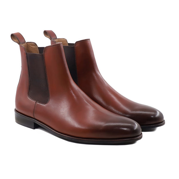 Kaemon - Men's Burnish Light Brown Calf Leather Chelsea Boot