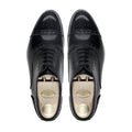 Dustin - Men's Black Box Leather High Shine Oxford Shoe