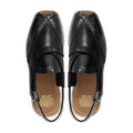 Amelio - Men's Black Box Leather High Shine Sandal