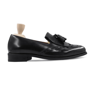 Ancher - Men's Black Box Leather High Shine Loafer