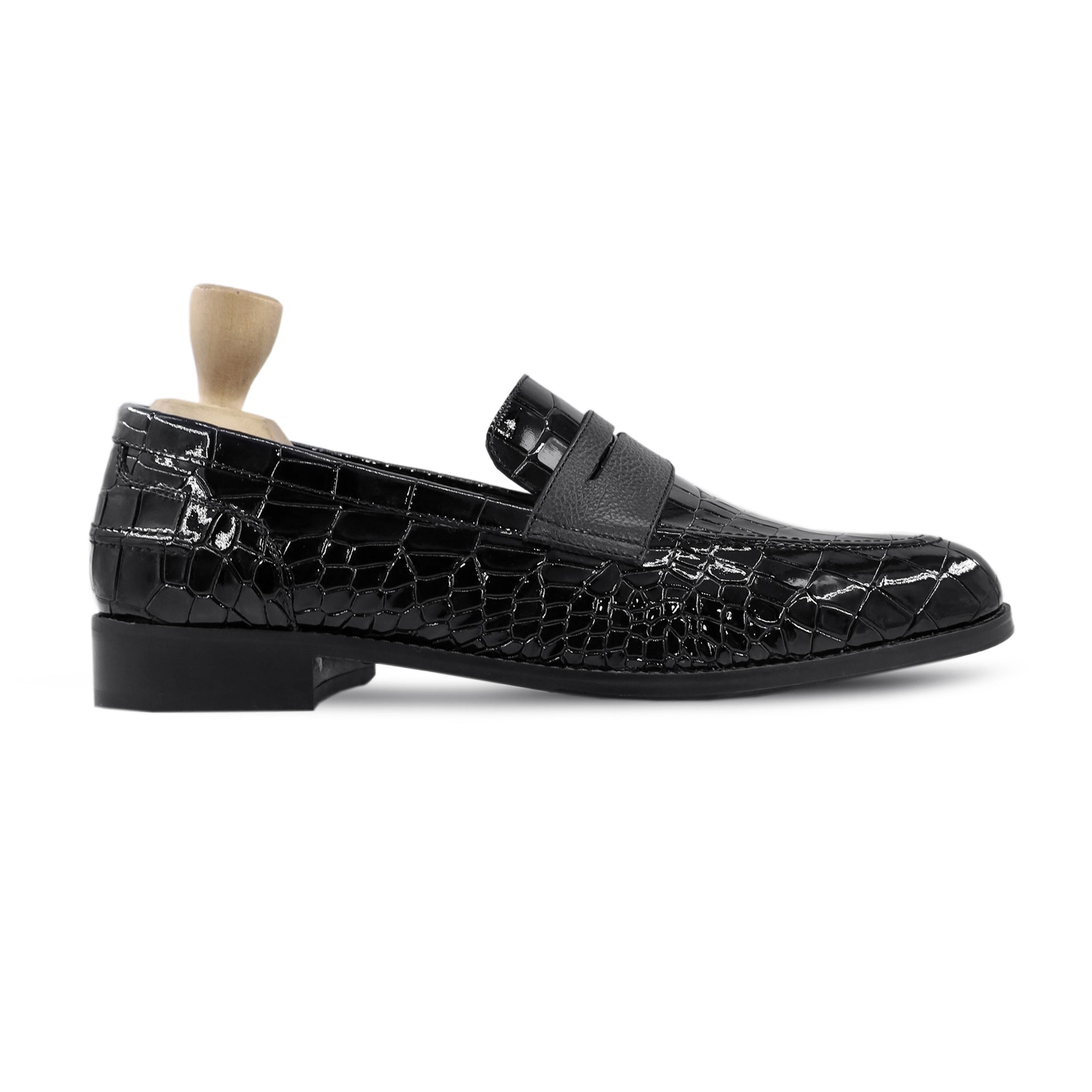 Askari - Men's Black Patent Leather Loafer