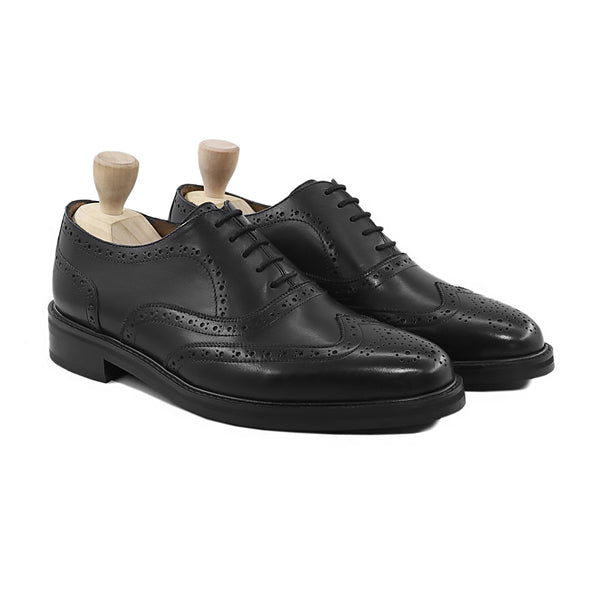 Yanet - Men's Black Calf Leather Oxford Shoe