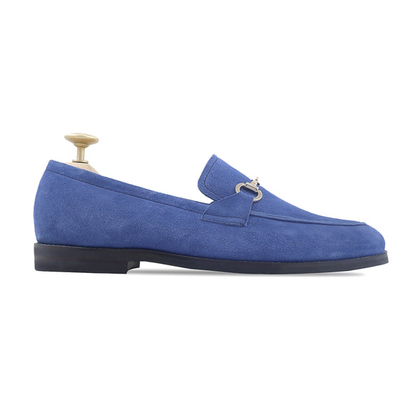 Jabiru - Men's Blue Kid Suede Loafer