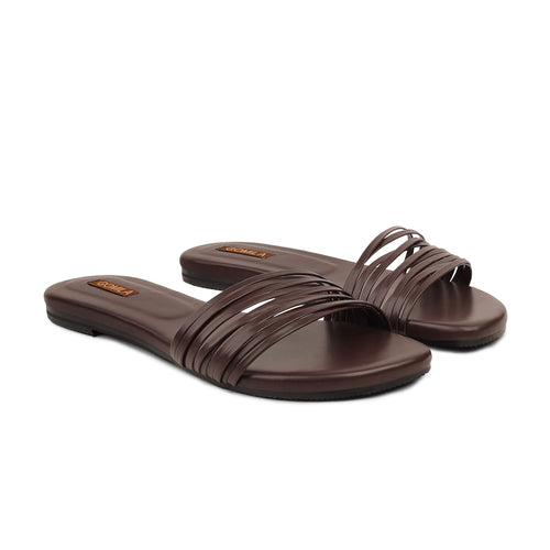 Lyra - Women's Dark Brown Slipper