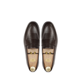 Jefe - Men's Dark Brown Pebble Grain Leather Loafer