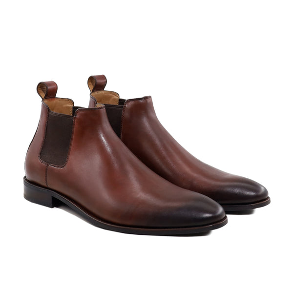 Khair - Men's Burnished Oxblood Calf Leather Chelsea Boot