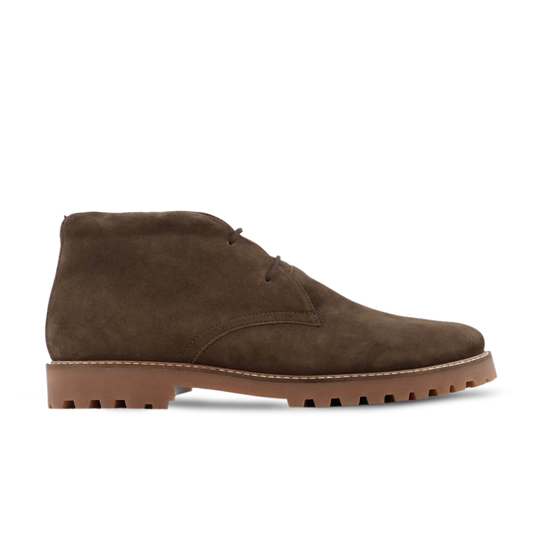 Raina - Men's Brown Kid Suede Chukka Boot