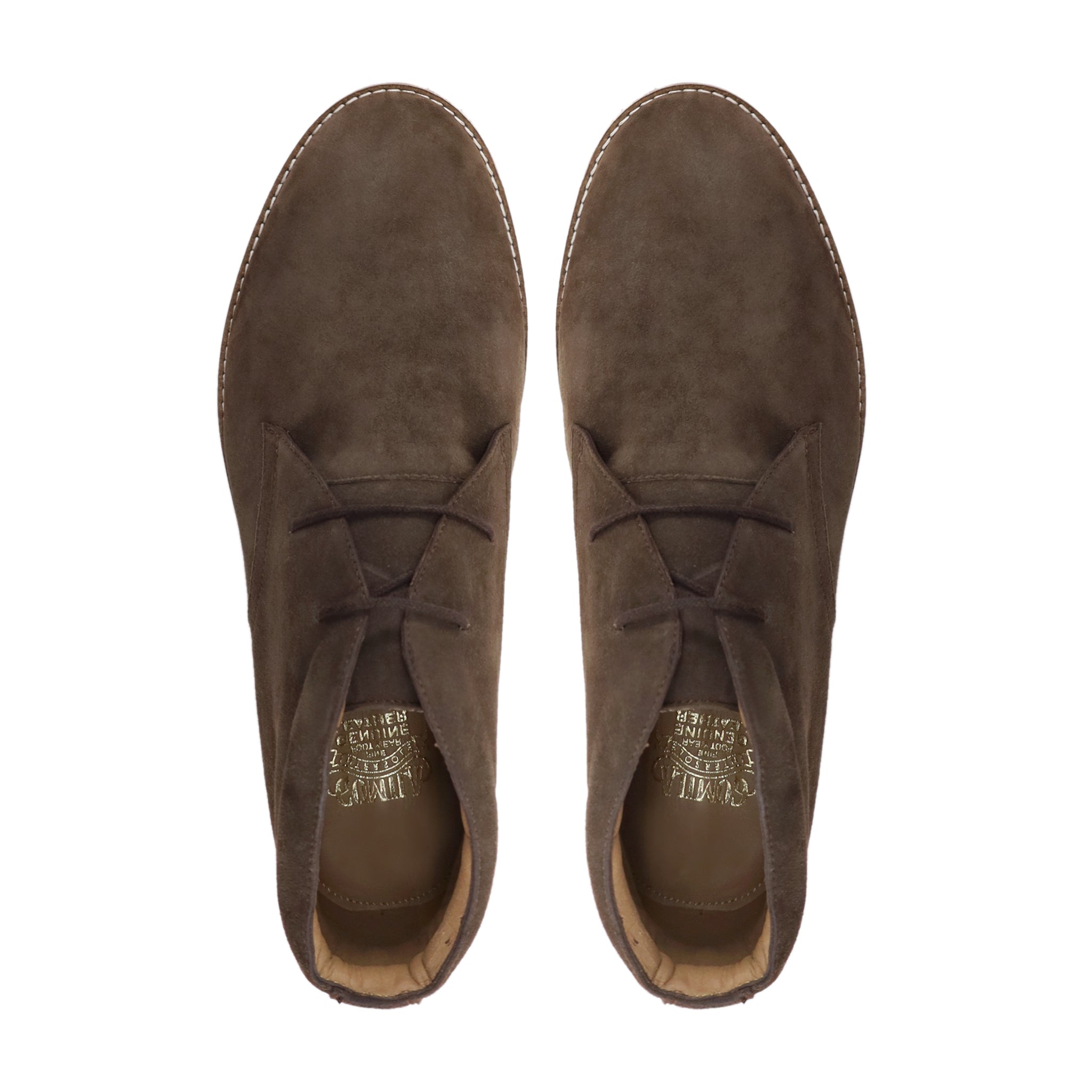 Raina - Men's Brown Kid Suede Chukka Boot