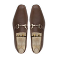 Abie - Men's Dark Brown Pebble Grain Leather Loafer