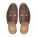 Selyse - Men's Brown Pebble Grain Leather Slipper