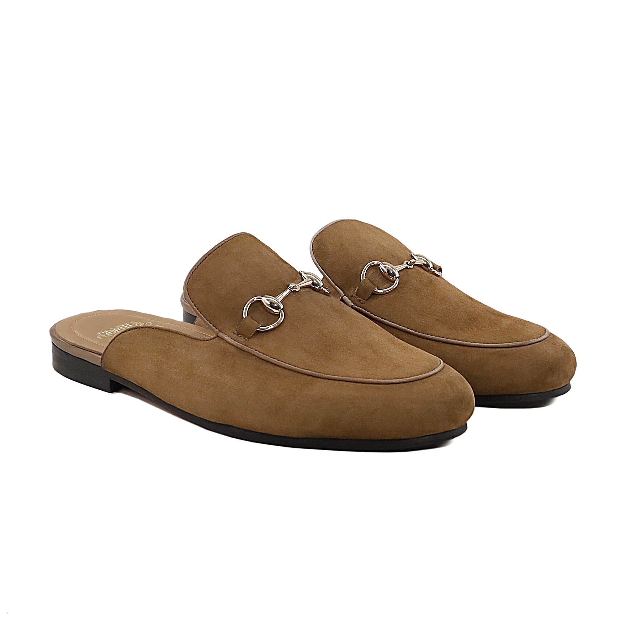 Taral - Men's Camel Kid Suede Slipper