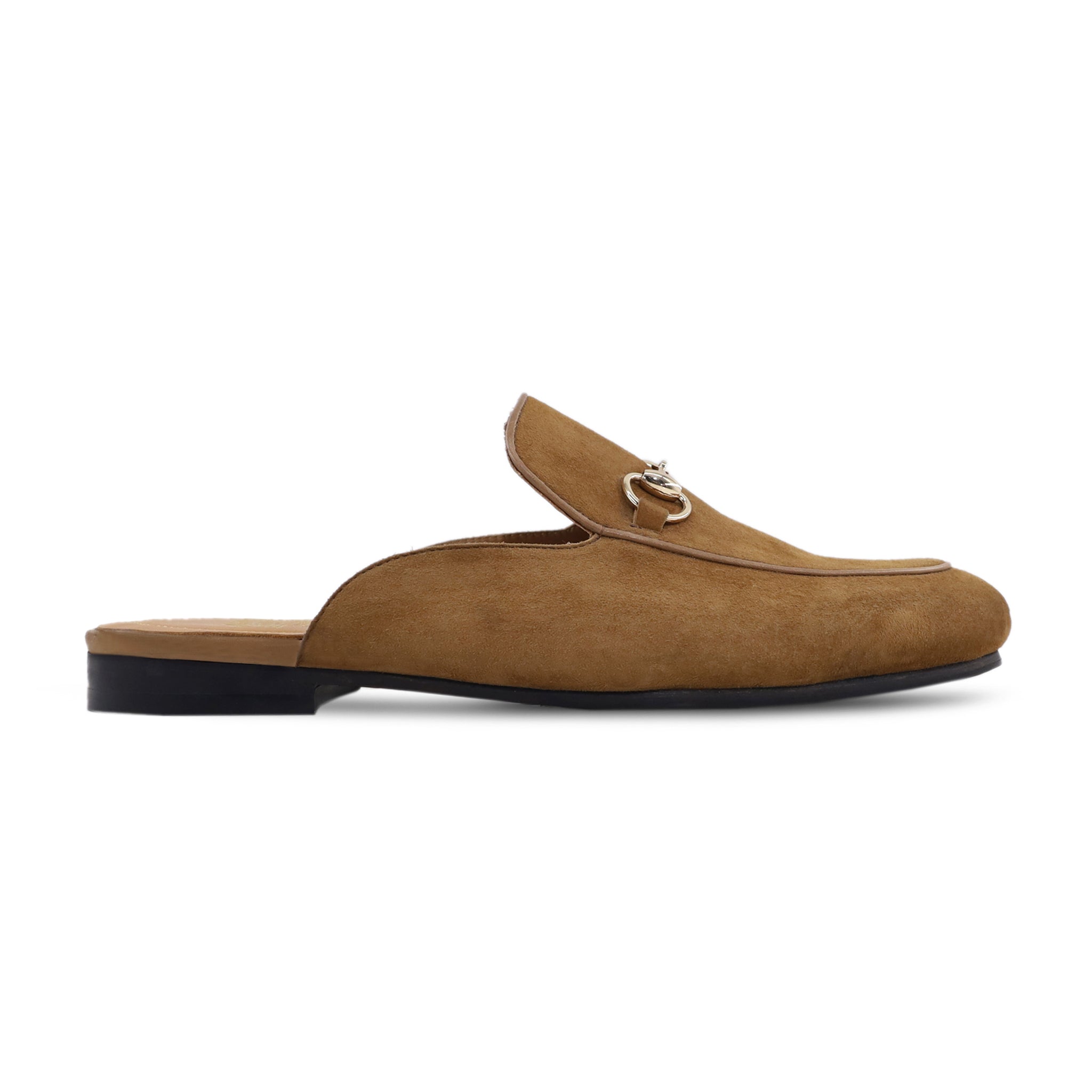 Taral - Men's Camel Kid Suede Slipper