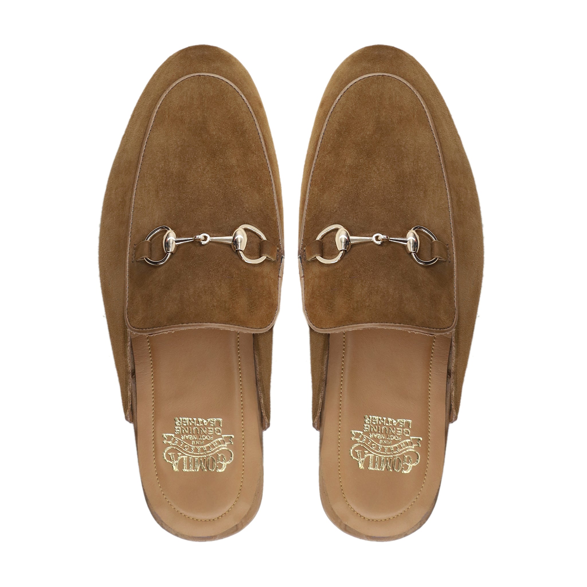 Taral - Men's Camel Kid Suede Slipper