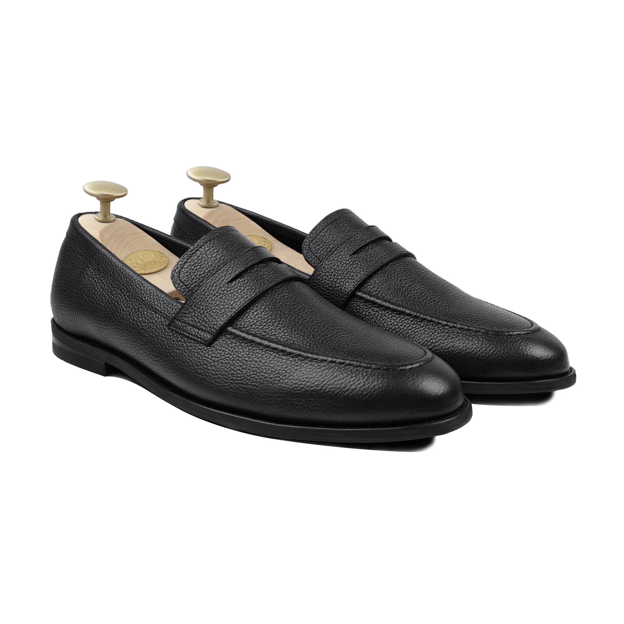 Bruin - Men's Black Pebble Grain Leather Loafer