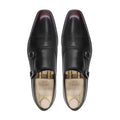 Harden - Men's Black Calf Leather Double Monkstrap
