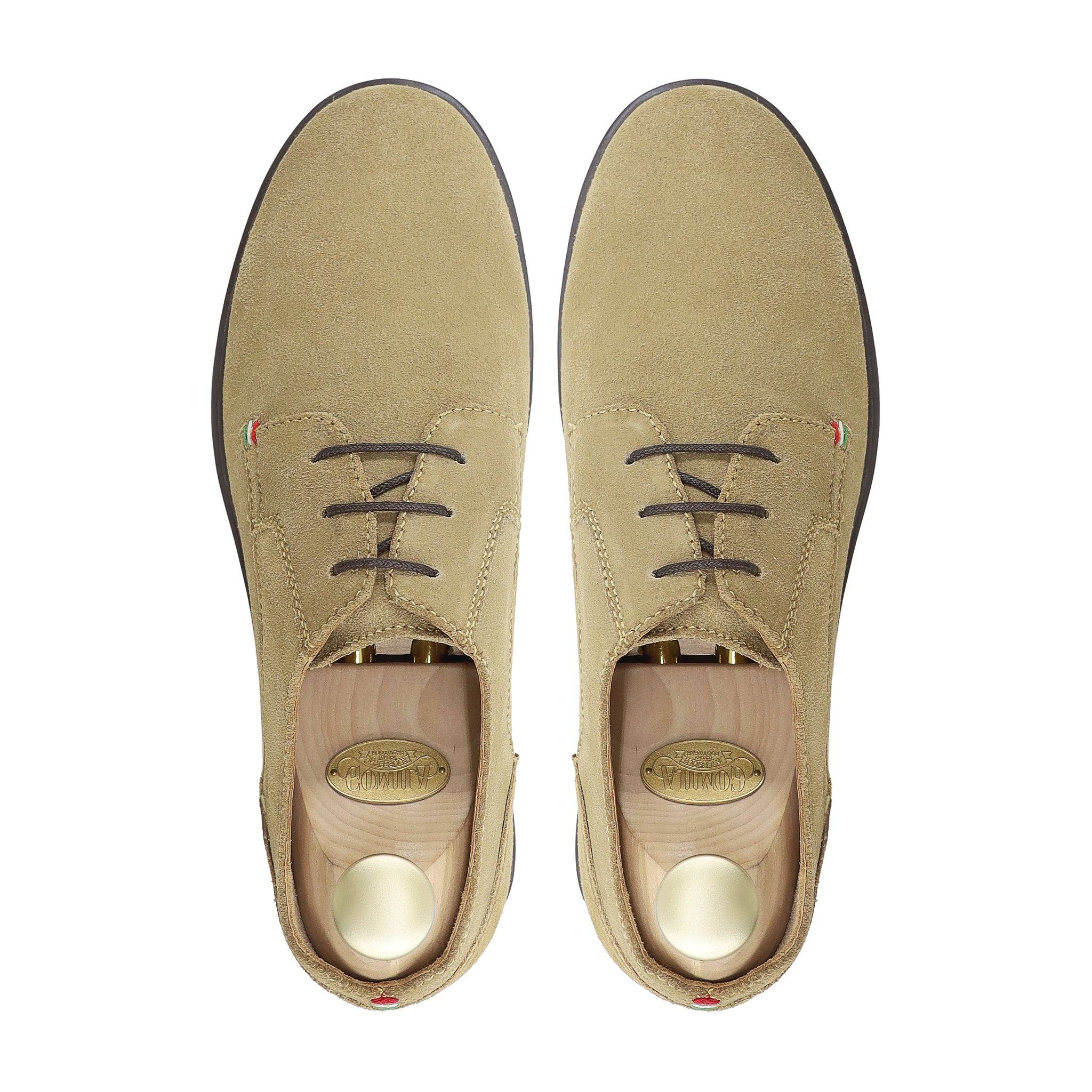 Tomas - Men's Camel Suede Derby Shoe