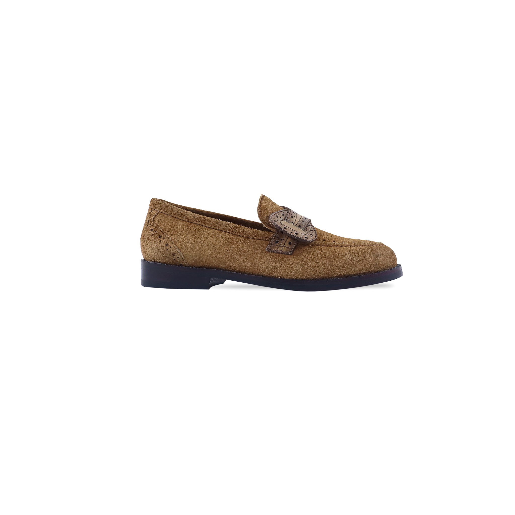 Ceduna - Kid's Camel Kid Suede Loafer (5-12 Years Old)