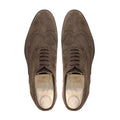 Tetsuya - Men's Light Brown Kid Suede Oxford Shoe