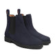 Ashcroft - Men's Navy Blue Kid Suede Chelsea Boot