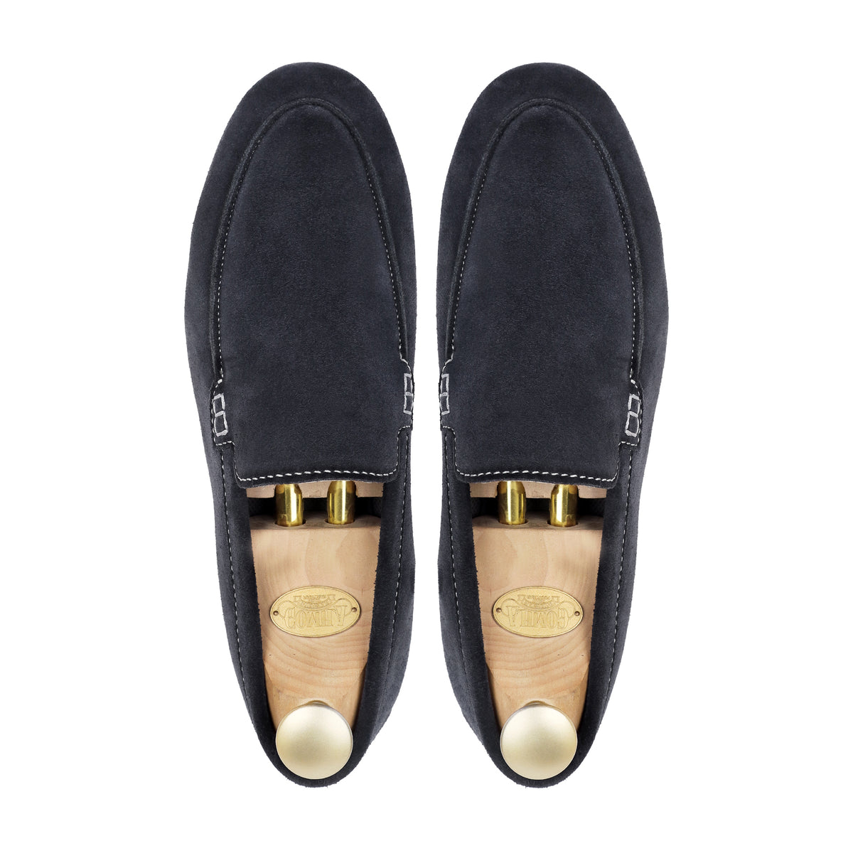 Crest - Men's Dark Blue Suede Loafer
