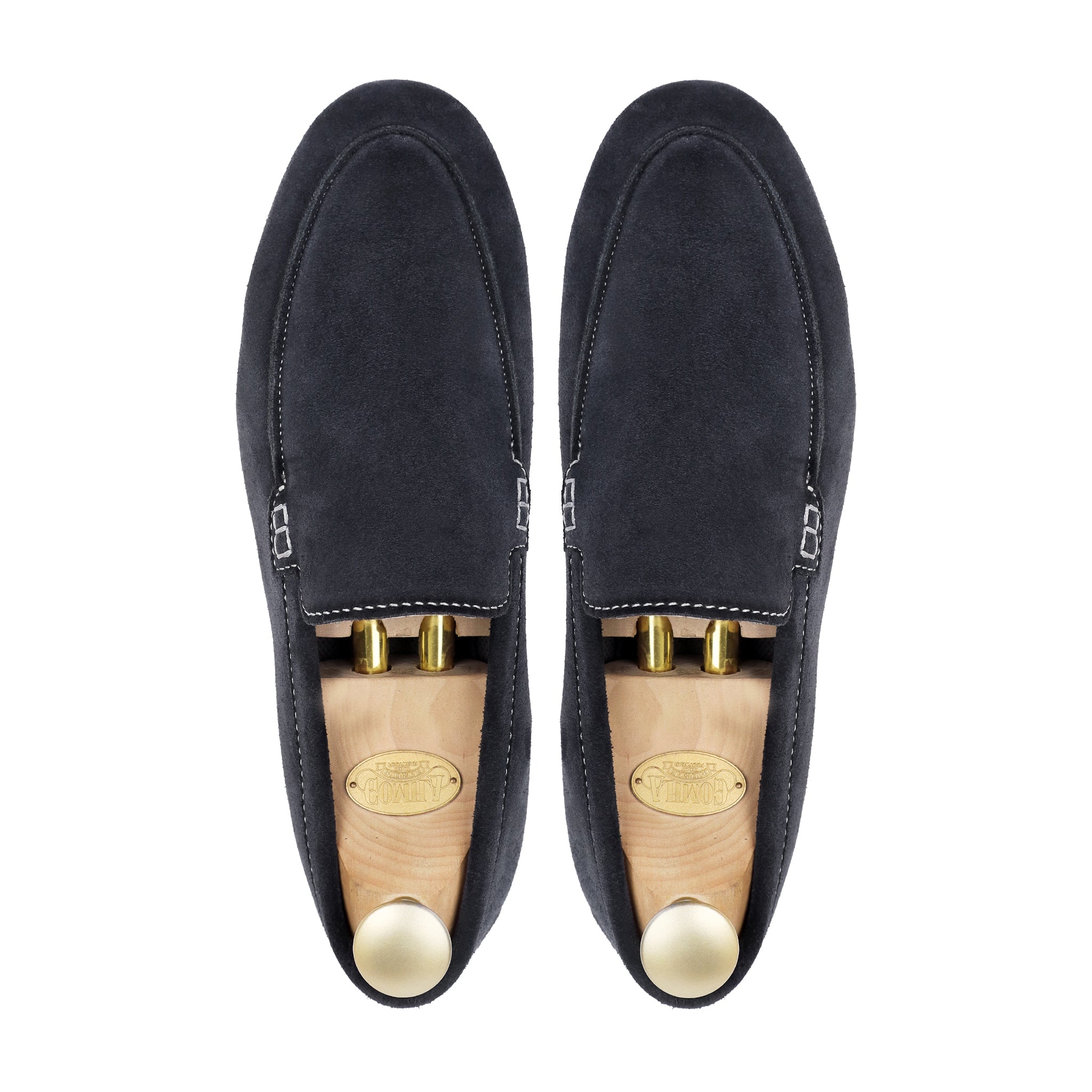 Crest - Men's Dark Blue Suede Loafer