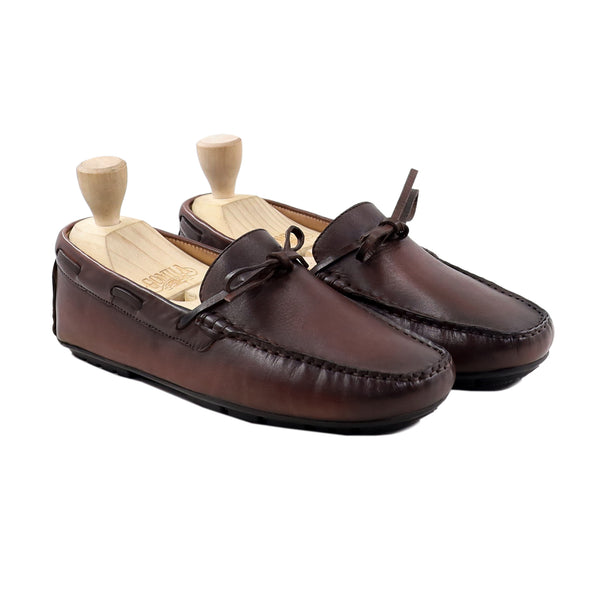 Beyren - Men's Reddish Brown Calf Driver Shoe