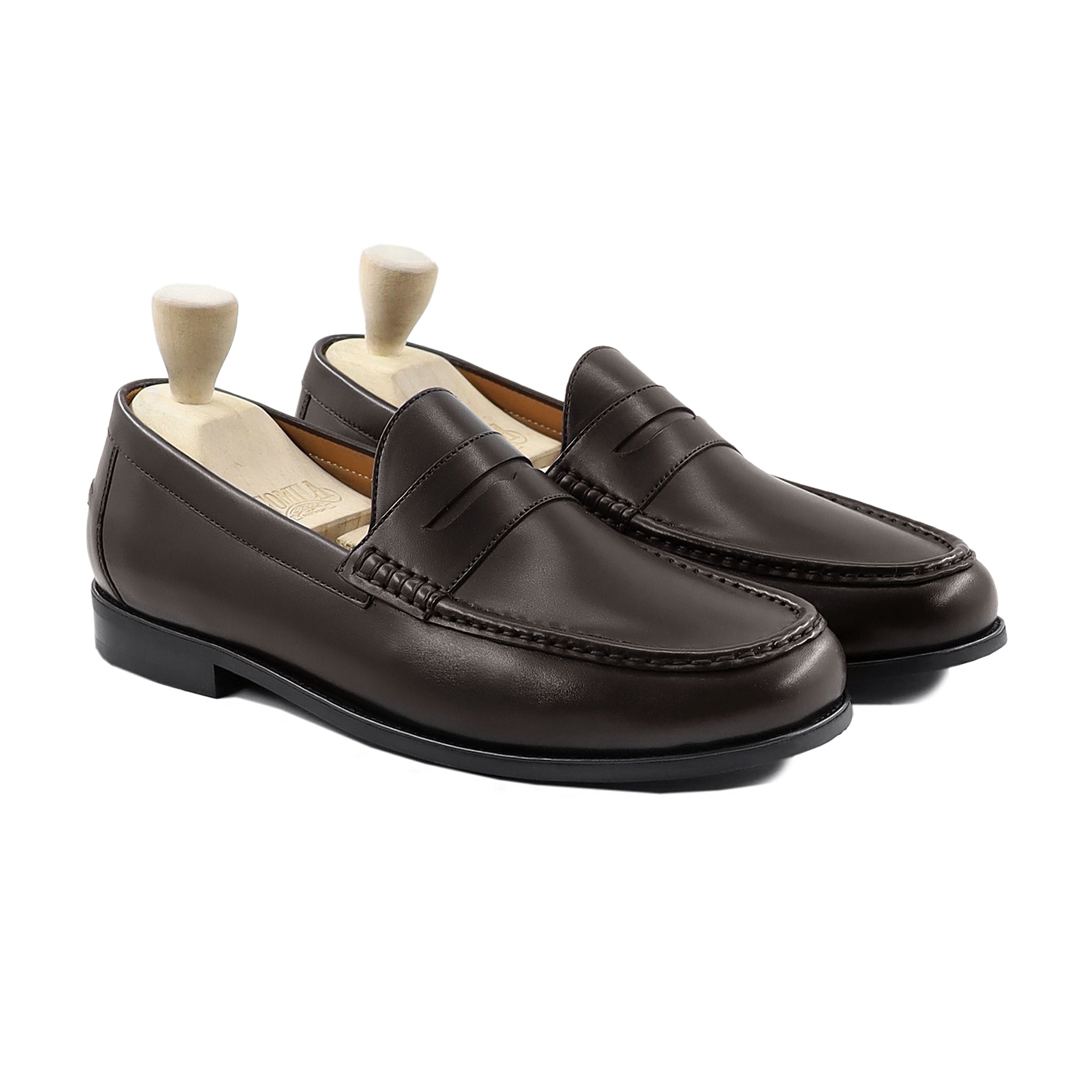 Wokasu - Men's Dark Brown Calf Leather Loafer