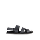 Nathan - Men's Grey Calf Leather Sandal