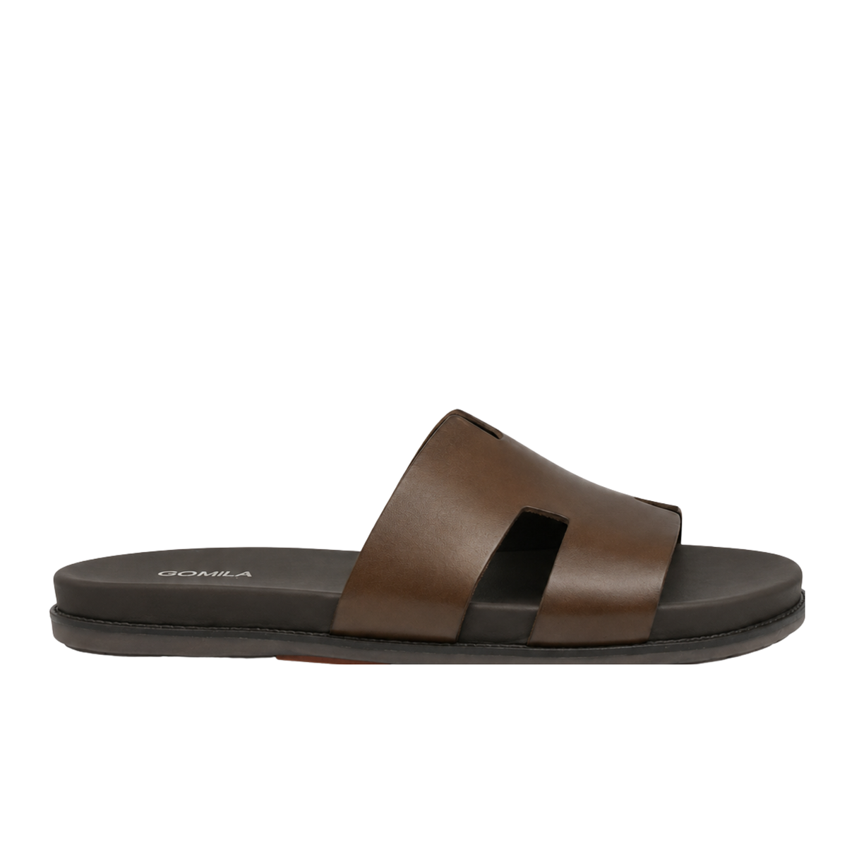 Fable - Men's Dark Brown Calf Leather Slipper