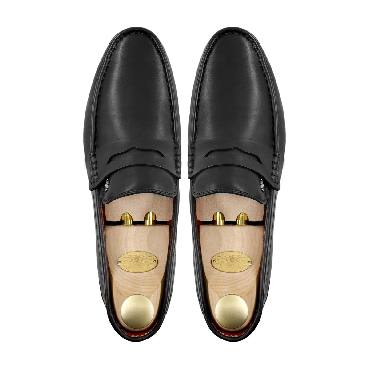 Fronzay - Men's Black Calf Leather Loafer