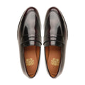 Emile - Men's Burnished Burgendy Box Leather High Shine Loafer