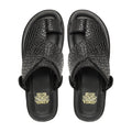 Dubai - Men's Black Calf Leather Slipper