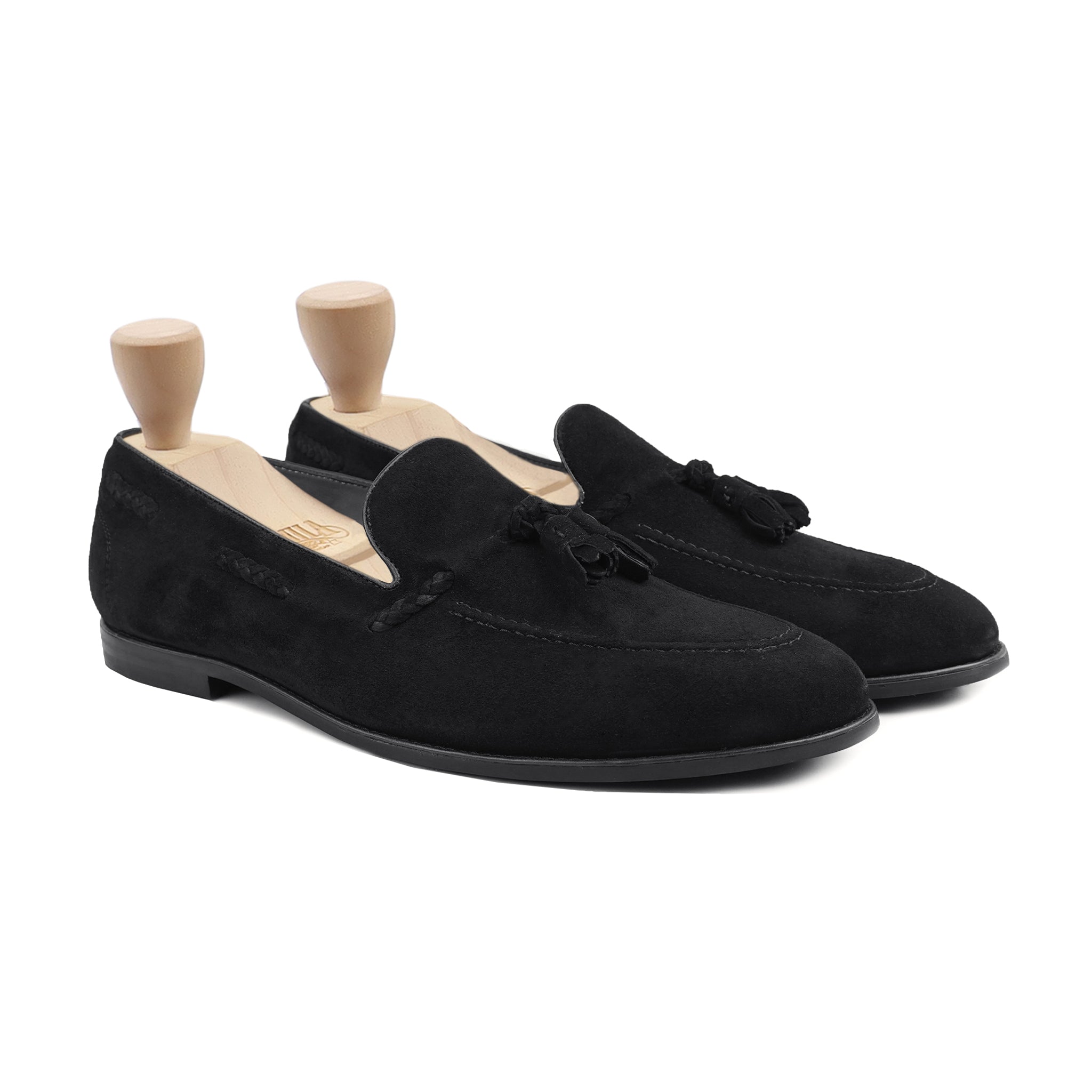 Ottawa - Men's Black Kid Suede Loafer