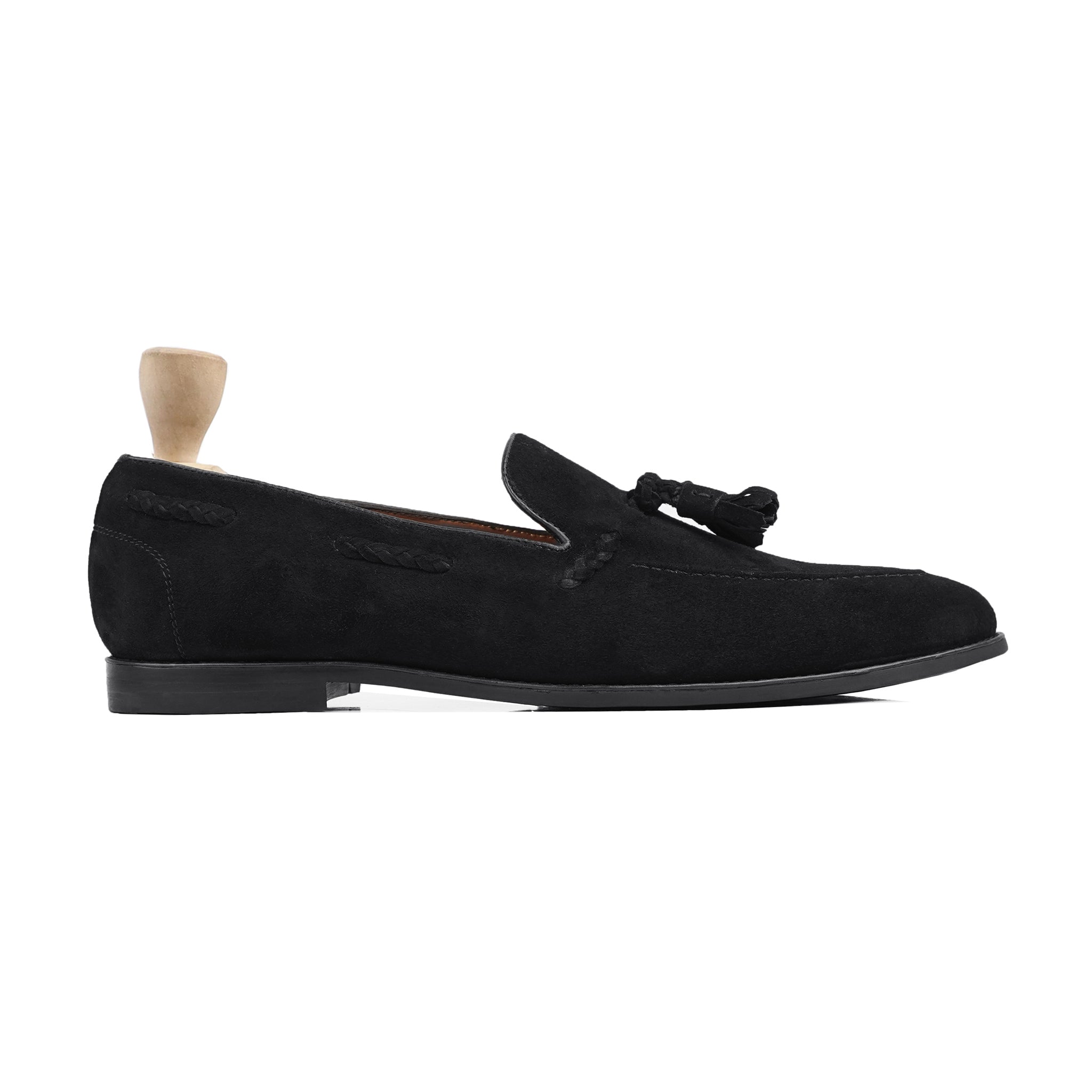 Ottawa - Men's Black Kid Suede Loafer