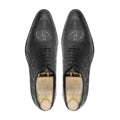 Samara - Men's Black Calf Leather Wholecut Shoe