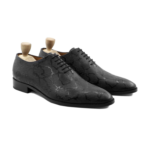 Samara - Men's Black Calf Leather Wholecut Shoe