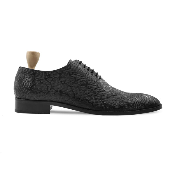 Samara - Men's Black Calf Leather Wholecut Shoe