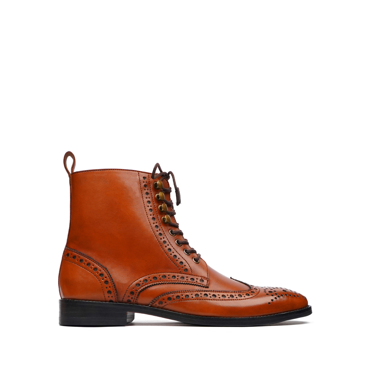 Iroha - Men's Orange Tan Calf Leather Boot