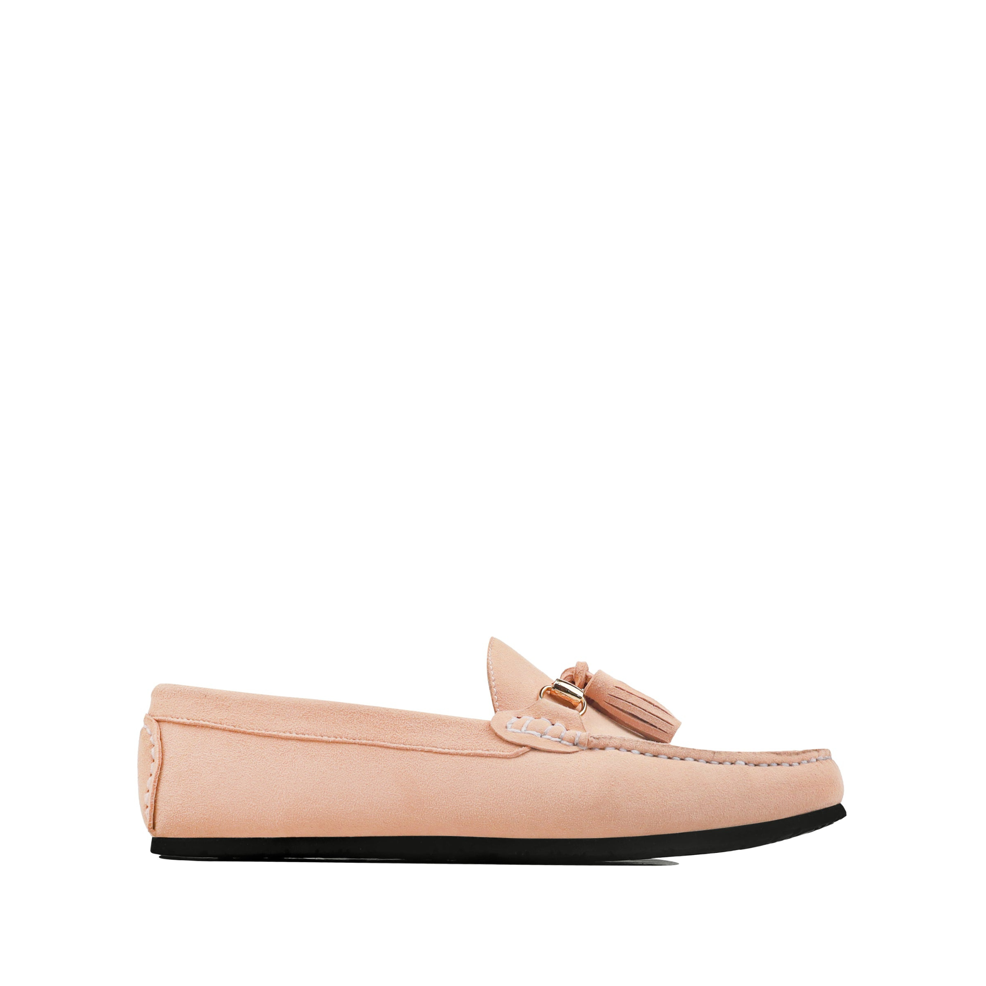 Aira - Ladies Pink Suede Loafer