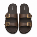 Mosher - Men's Brown Calf Leather Slipper