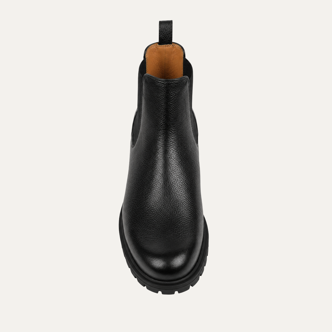 Ryze - Men's Black Pebble Grain Leather Chelsea Boot